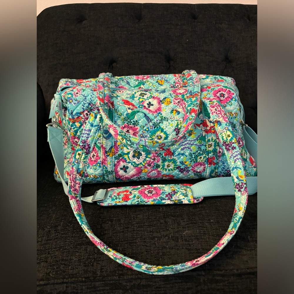 Vera Bradley Disney Little Mermaid travel Duffel Bag
